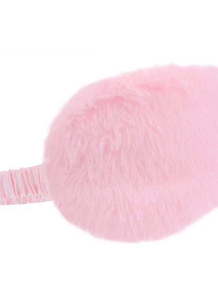 OUCH! Fluffy Mask - Powder Pink - Pink Fluffy Eye Mask