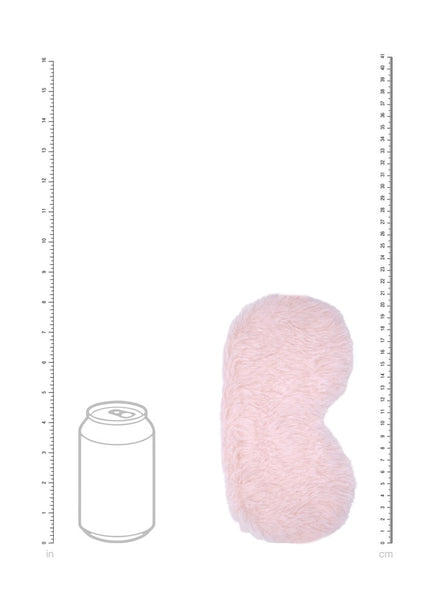 OUCH! Fluffy Mask - Powder Pink - Pink Fluffy Eye Mask