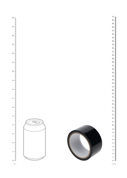 OUCH! PVC Non-Stick Tape - Black - Black Bondage Tape - 20 metre Length