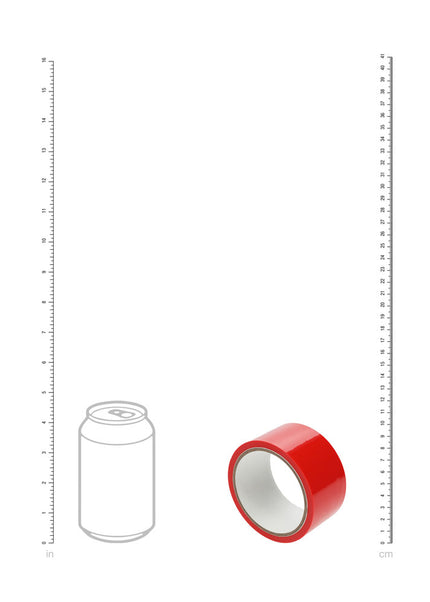 OUCH! PVC Non-Stick Tape - Red - Red Bondage Tape - 20 metre Length