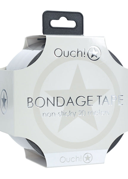 OUCH! PVC Non-Stick Tape - Silver - Silver Bondage Tape - 20 metre Length