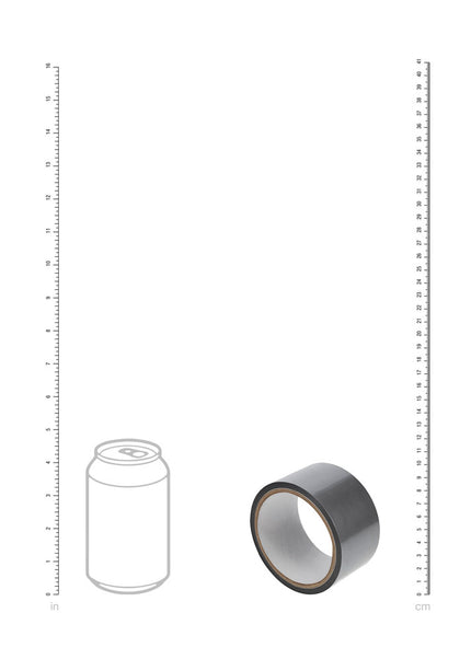 OUCH! PVC Non-Stick Tape - Silver - Silver Bondage Tape - 20 metre Length