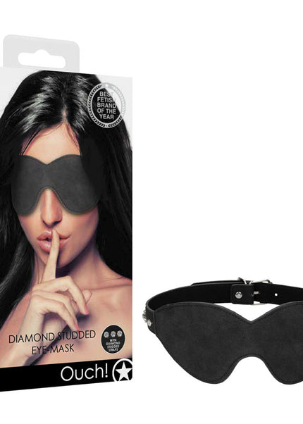 OUCH! Diamond Studded Eye-Mask - Black Eye Mask