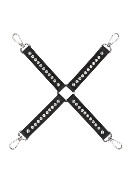 OUCH! Diamond Studded Hogtie - Black Restraint