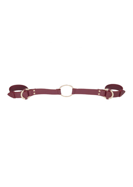 OUCH! Halo - Handcuff With Connector - Burgundy Restraint
