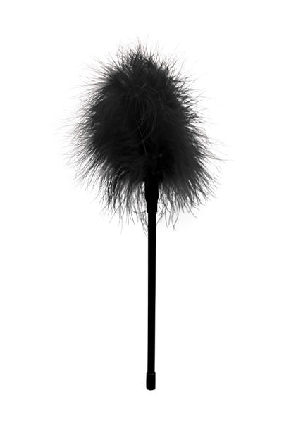 OUCH! Black & White Feather Tickler - Black Feather Crop