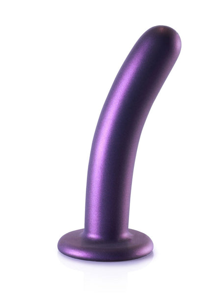 OUCH! Smooth Silicone G-Spot Dildo - 6'' / 14.5 cm - Metallic Purple 14.5 cm Dildo