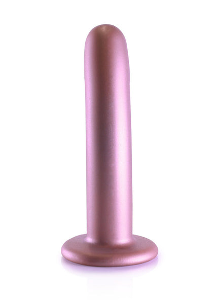 OUCH! Smooth Silicone G-Spot Dildo - 6'' / 14.5 cm - Rose Gold 14.5 cm Dildo