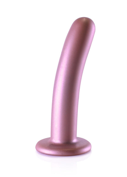 OUCH! Smooth Silicone G-Spot Dildo - 6'' / 14.5 cm - Rose Gold 14.5 cm Dildo