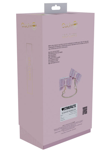 OUCH! Paris Collection - Leg Cuffs - Pink Restraints