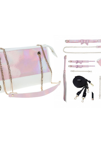 OUCH! Paris Collection - Kit with Bag - Pink Bondage Set with Bag - 8 Piece Kit