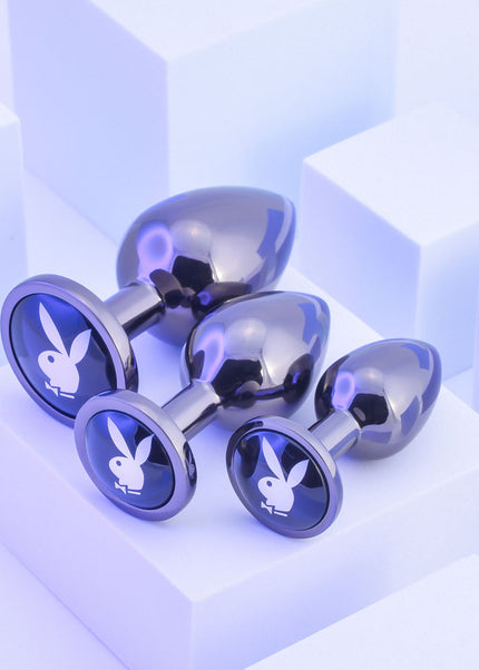 Playboy Pleasure PLEASURE 3 WAYS - Metal Butt Plugs - Set of 3 Sizes