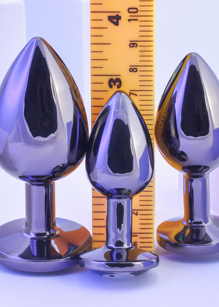 Playboy Pleasure PLEASURE 3 WAYS - Metal Butt Plugs - Set of 3 Sizes