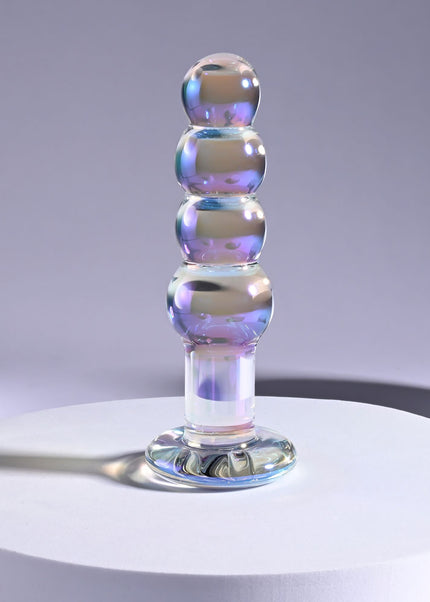 Playboy Pleasure JEWELS BEADS - Clear Glass 12 cm Anal Beads