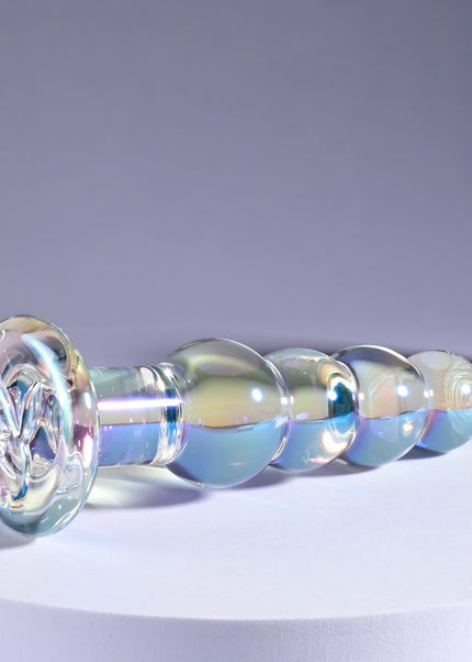 Playboy Pleasure JEWELS BEADS - Clear Glass 12 cm Anal Beads