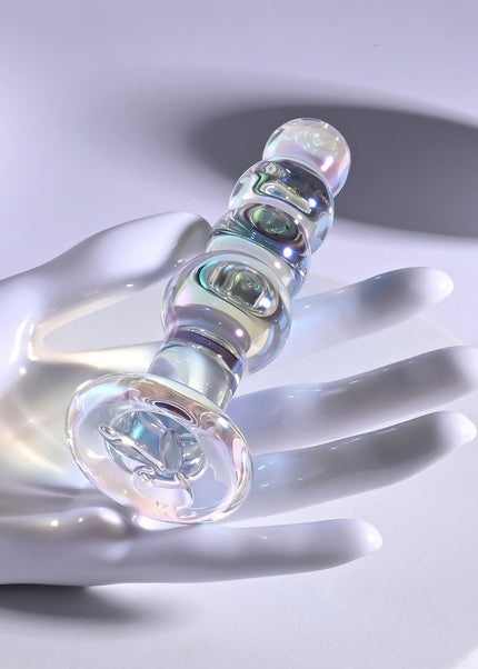 Playboy Pleasure JEWELS BEADS - Clear Glass 12 cm Anal Beads