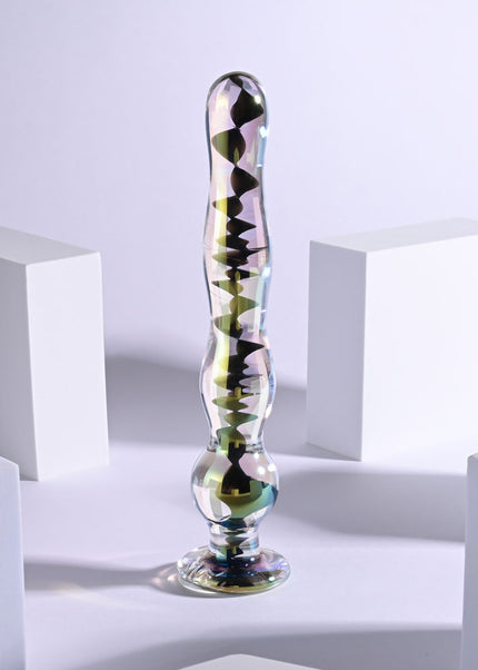 Playboy Pleasure JEWELS WAND - Clear Glass 20.3 cm Dildo
