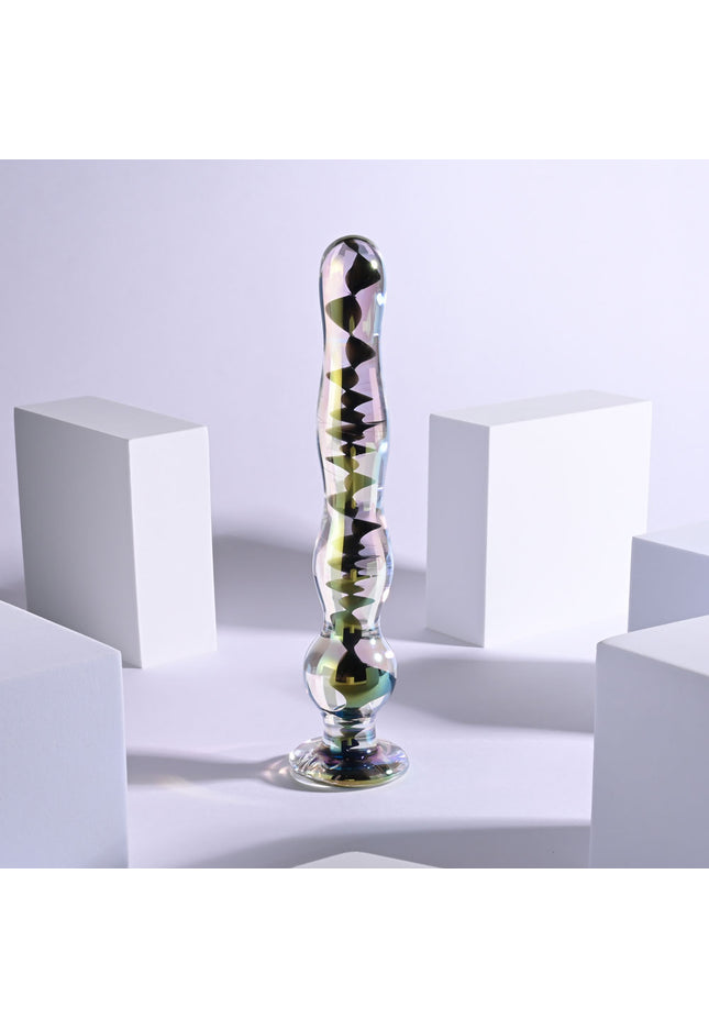Playboy Pleasure JEWELS WAND - Clear Glass 20.3 cm Dildo