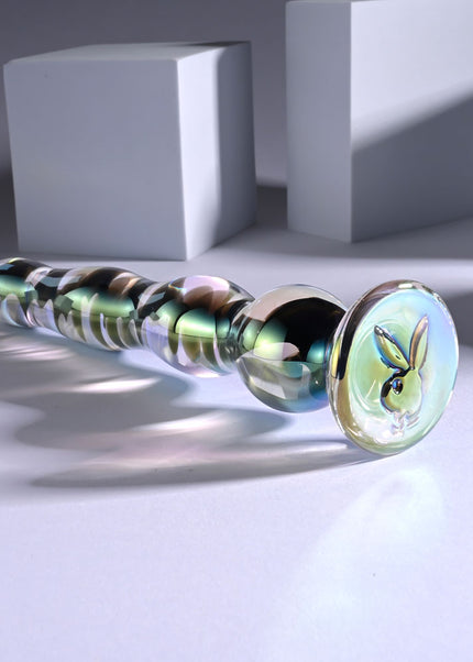 Playboy Pleasure JEWELS WAND - Clear Glass 20.3 cm Dildo
