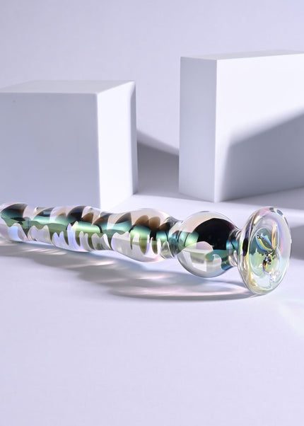 Playboy Pleasure JEWELS WAND - Clear Glass 20.3 cm Dildo