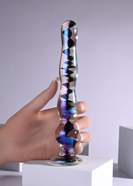 Playboy Pleasure JEWELS WAND - Clear Glass 20.3 cm Dildo