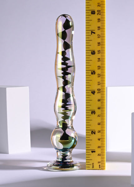Playboy Pleasure JEWELS WAND - Clear Glass 20.3 cm Dildo