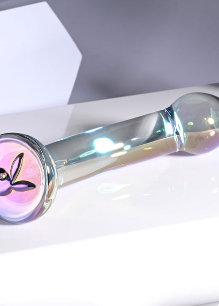 Playboy Pleasure JEWELS KING - Clear Glass 16.3 cm Dildo