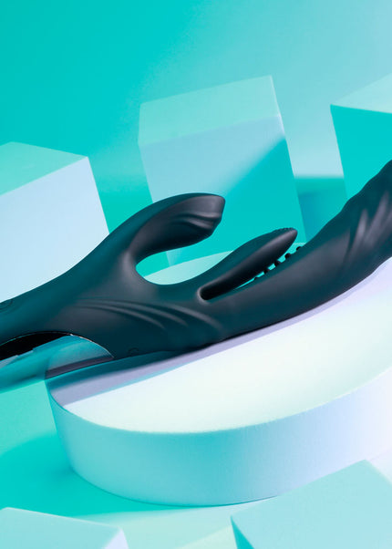 Playboy Pleasure RAPID RABBIT - Black 26.4 cm USB Rechargeable Rabbit Vibrator