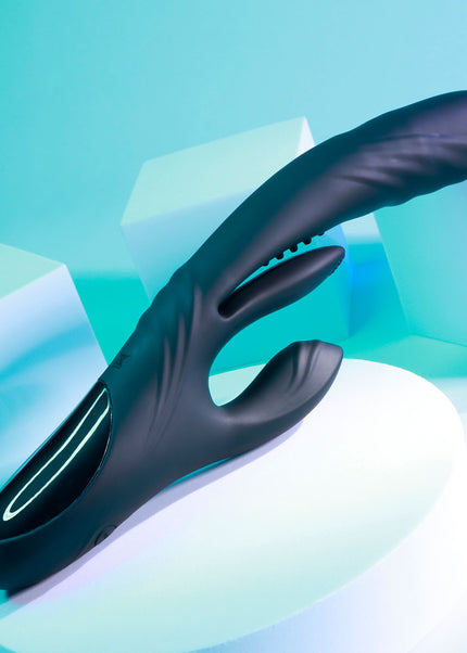 Playboy Pleasure RAPID RABBIT - Black 26.4 cm USB Rechargeable Rabbit Vibrator