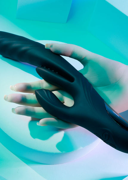 Playboy Pleasure RAPID RABBIT - Black 26.4 cm USB Rechargeable Rabbit Vibrator