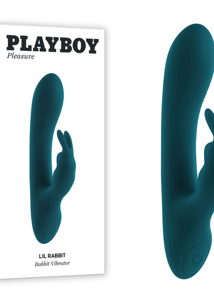 Playboy Pleasure LIL RABBIT - Deep Teal 14.6 cm USB Rechargeable Rabbit Vibrator