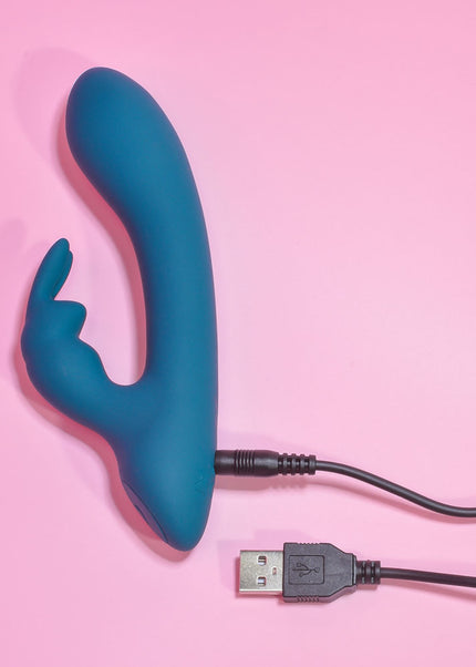 Playboy Pleasure LIL RABBIT - Deep Teal 14.6 cm USB Rechargeable Rabbit Vibrator