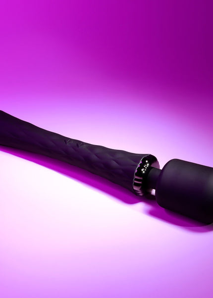 Playboy Pleasure ROYAL - Black 29.2 cm USB Rechargeable Massage Wand