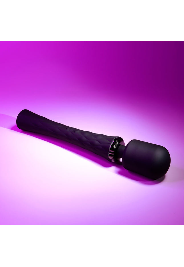 Playboy Pleasure ROYAL - Black 29.2 cm USB Rechargeable Massage Wand