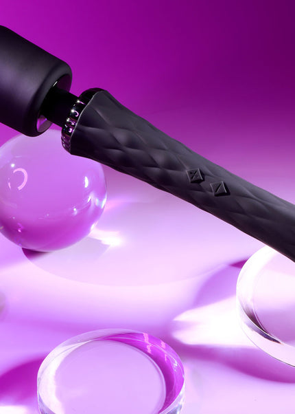 Playboy Pleasure ROYAL - Black 29.2 cm USB Rechargeable Massage Wand