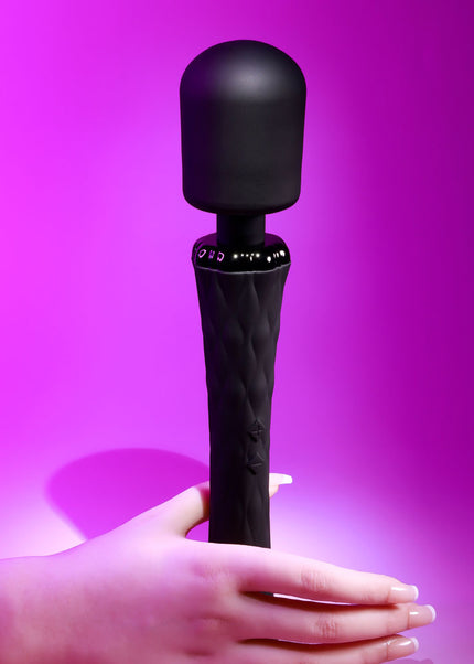 Playboy Pleasure ROYAL - Black 29.2 cm USB Rechargeable Massage Wand