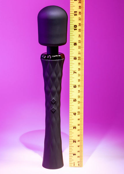 Playboy Pleasure ROYAL - Black 29.2 cm USB Rechargeable Massage Wand