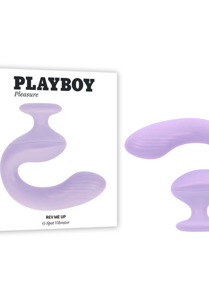 Playboy Pleasure REV ME UP - Purple USB Rechargeable Dual Motor Curved Vibrator