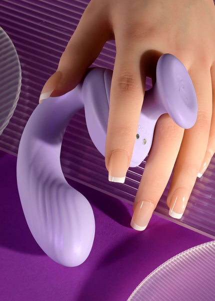 Playboy Pleasure REV ME UP - Purple USB Rechargeable Dual Motor Curved Vibrator