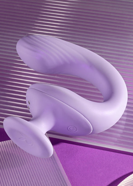 Playboy Pleasure REV ME UP - Purple USB Rechargeable Dual Motor Curved Vibrator