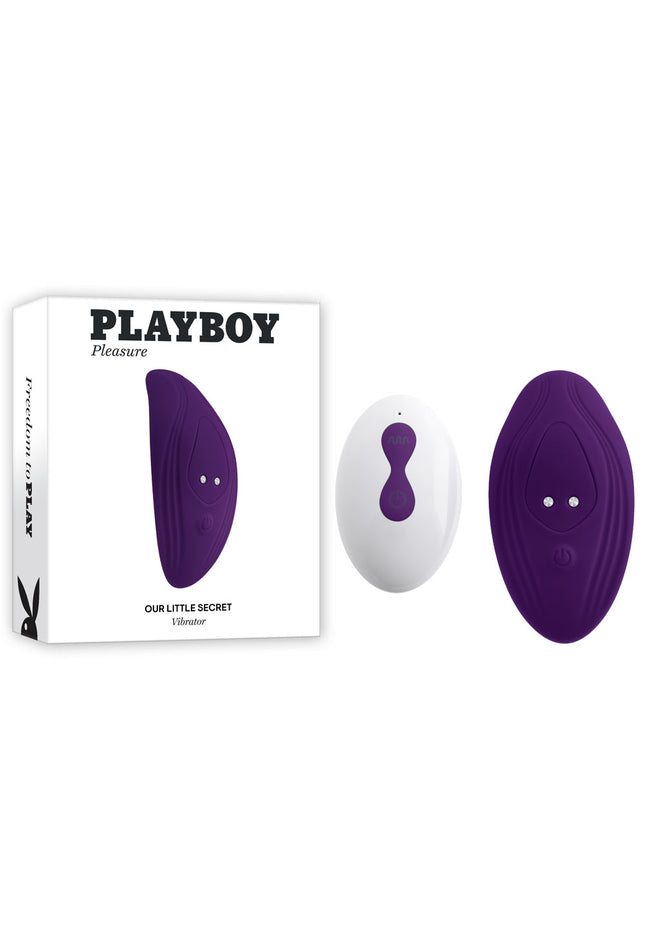 Playboy Pleasure OUR LITTLE SECRET - Purple USB Rechargeable Panty Vibrator with Wireless Remote Control