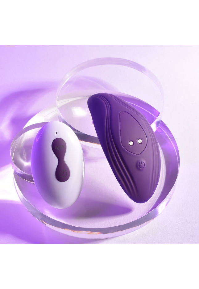 Playboy Pleasure OUR LITTLE SECRET - Purple USB Rechargeable Panty Vibrator with Wireless Remote Control