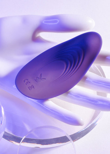 Playboy Pleasure OUR LITTLE SECRET - Purple USB Rechargeable Panty Vibrator with Wireless Remote Control