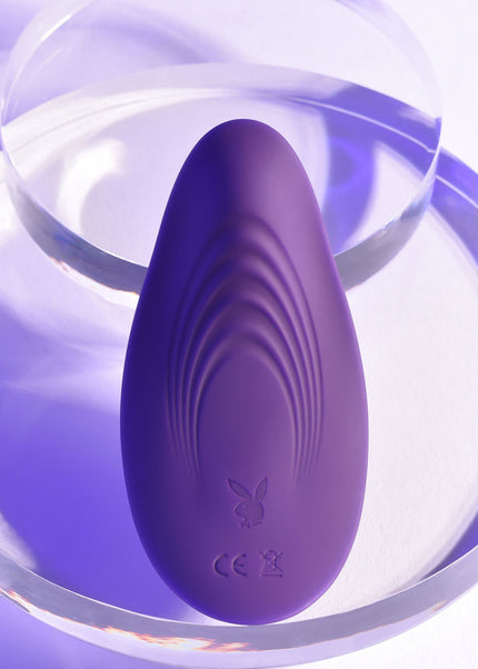 Playboy Pleasure OUR LITTLE SECRET - Purple USB Rechargeable Panty Vibrator with Wireless Remote Control
