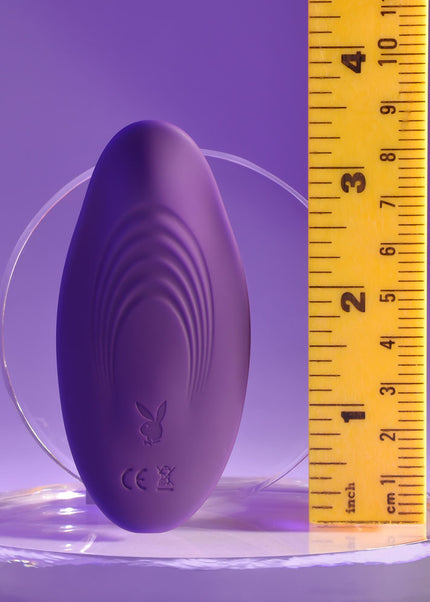 Playboy Pleasure OUR LITTLE SECRET - Purple USB Rechargeable Panty Vibrator with Wireless Remote Control