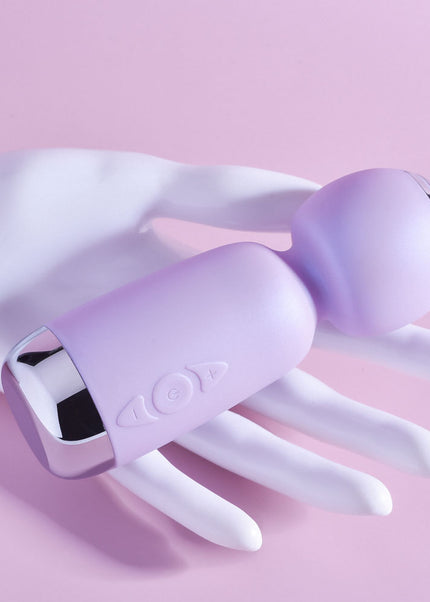 Playboy Pleasure ROYAL MINI - Lilac 12.5 cm USB Rechargeable Mini Wand Vibrator