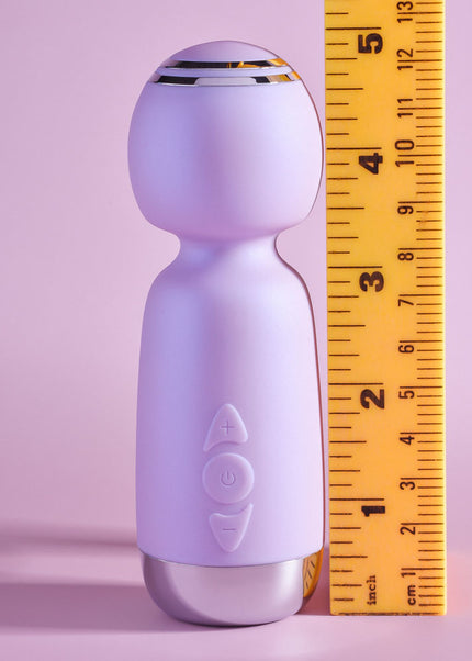 Playboy Pleasure ROYAL MINI - Lilac 12.5 cm USB Rechargeable Mini Wand Vibrator