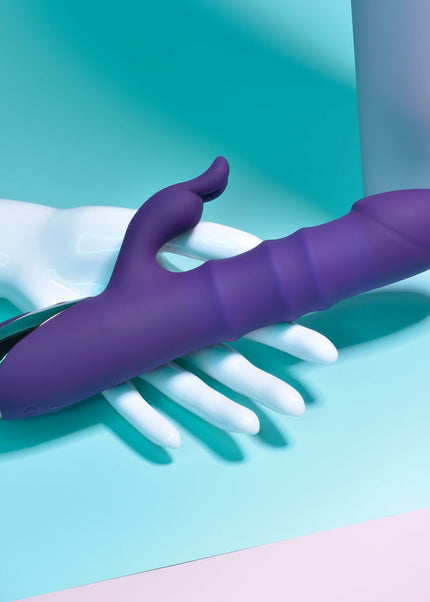 Playboy Pleasure HOP TO IT - Purple 23.5 cm USB Rechargeable Rabbit Vibrator