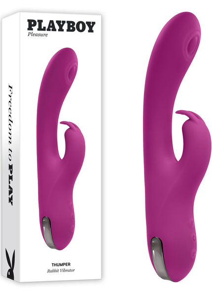 Playboy Pleasure THUMPER - Purple 21.9 cm USB Rechargeable Rabbit Vibrator