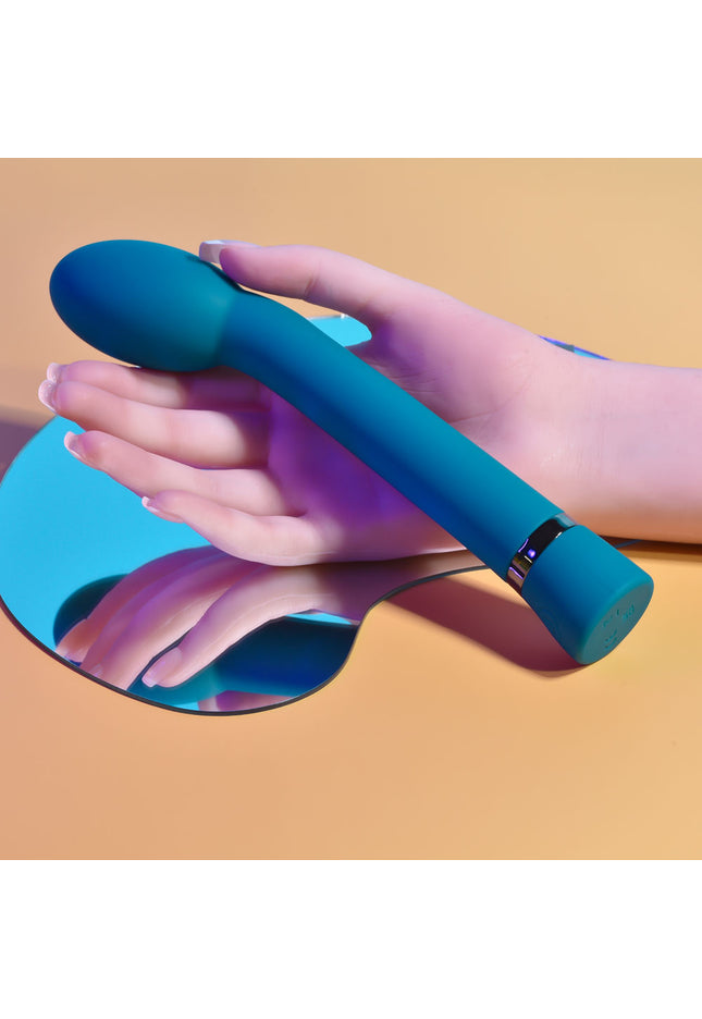 Playboy Pleasure ON THE SPOT - Blue 21.6 cm USB Rechargeable G-Spot Vibrator